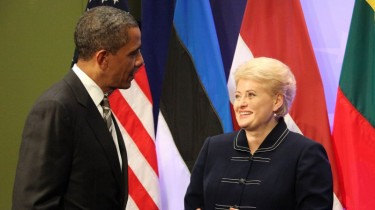 Президент Литвы отправилась в США на встречу с Обамой