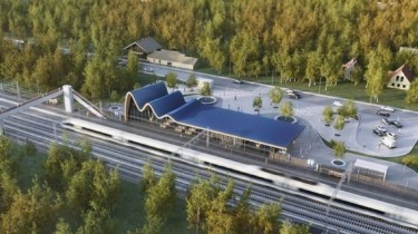 Жители Паневежского района проводят в Вильнюсе протест против Rail Baltica