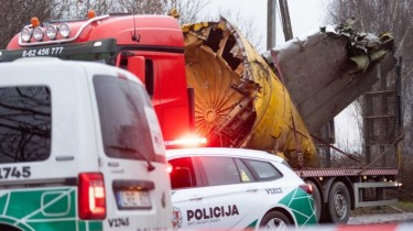 С места катастрофы самолета в Вильнюсе убраны обломки, полиция завершает работу на месте