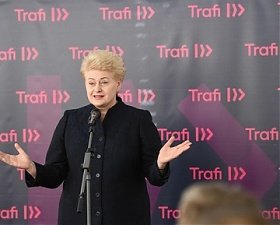 Президент запустила интерактивную транспортную платформу в Вильнюсе