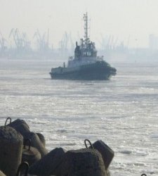 Из-за сильного ветра в Клайпедском порту ограничено судоходство