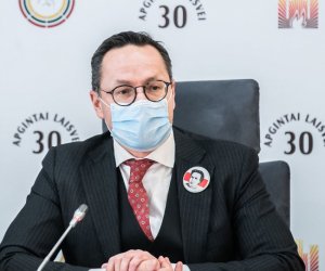 Ж. Павилёнис с зарубежными коллегами призывает Грузию решать кризис политически