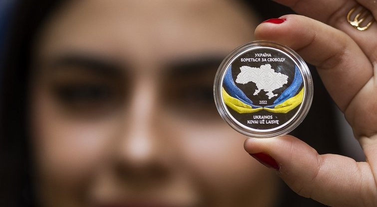 Банк Литвы собрал на монетах, посвященных Украине, более 307 тыс. евро